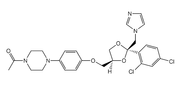 Химическая формула вещества кетоконазол